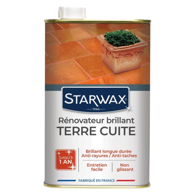 Rénovateur Brillant Haute Protection pour Tomettes et Terres Cuites 1L - STARWAX