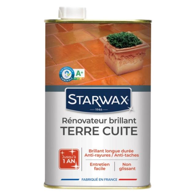 Rénovateur Brillant Haute Protection pour Tomettes et Terres Cuites 1L - STARWAX