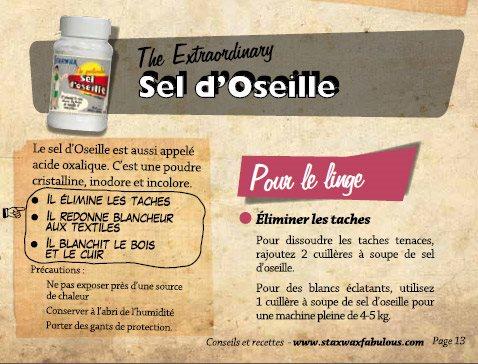 Sel d''Oseille 400gr - STARWAX THE FABULOUS