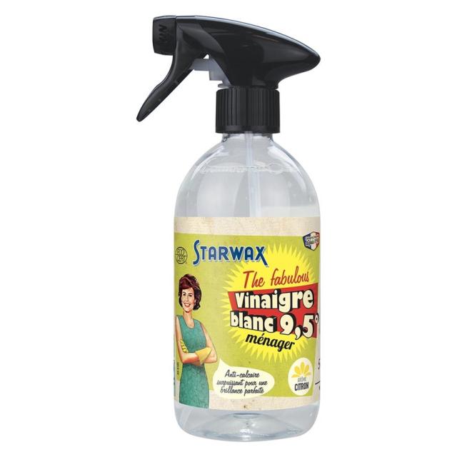 Vinaigre blanc ménager 9,5° citron 500 mL - STARWAX
