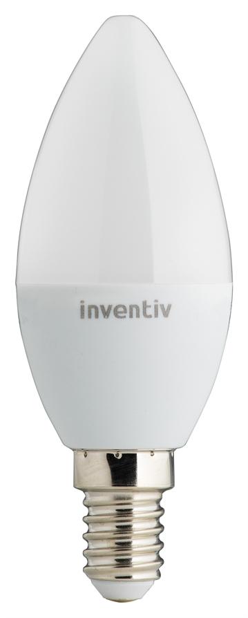 Ampoule LED flamme opaque E27 470lm - INVENTIV