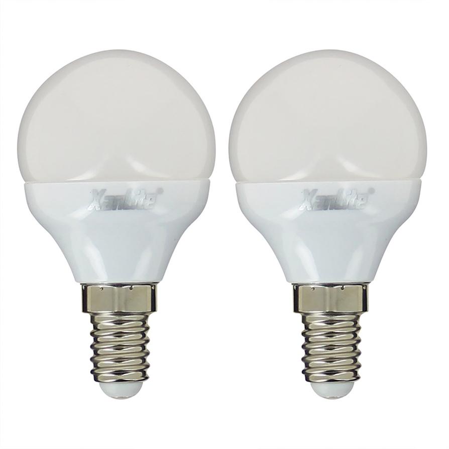 2 ampoules led SMD E27 470lm 4,9W Blanc chaud - XANLITE