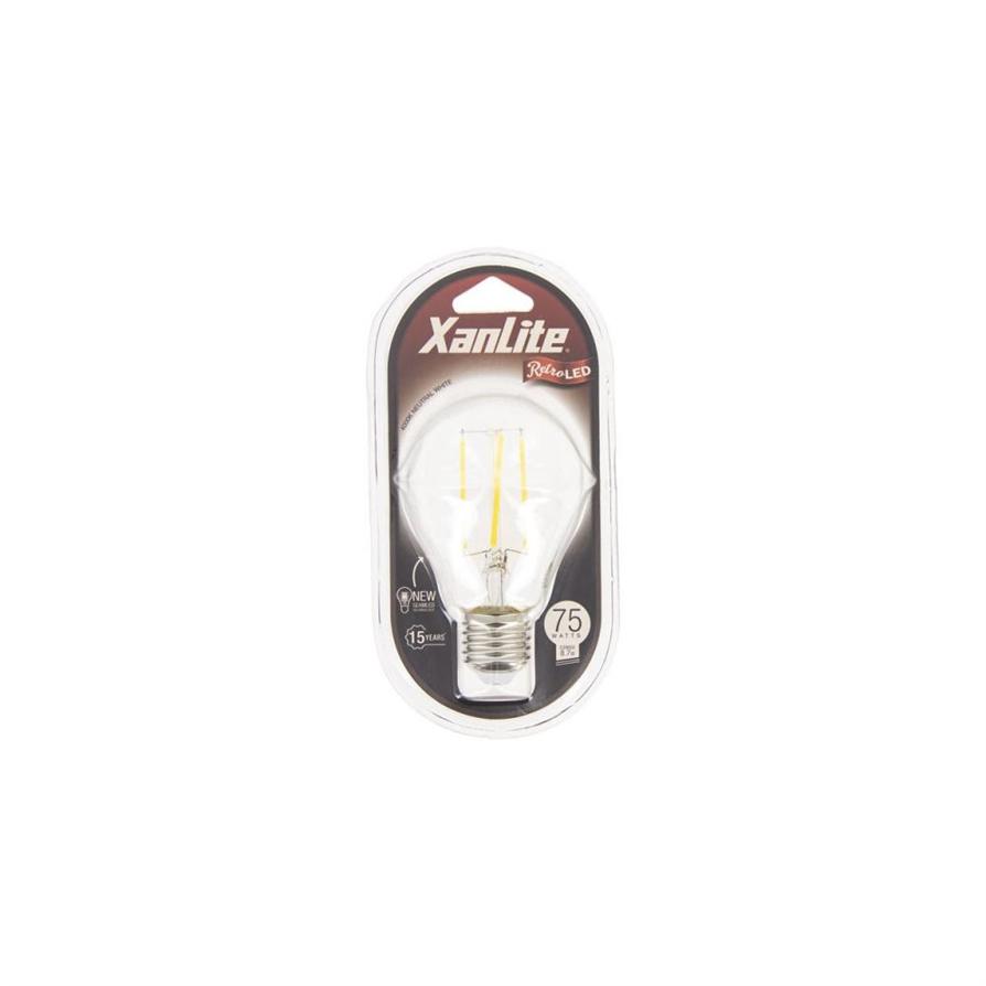 Ampoule Filament LED A60 Transparent, culot E27, 1055 Lumens, équivalence 75W, 4000 K, Blanc neutre