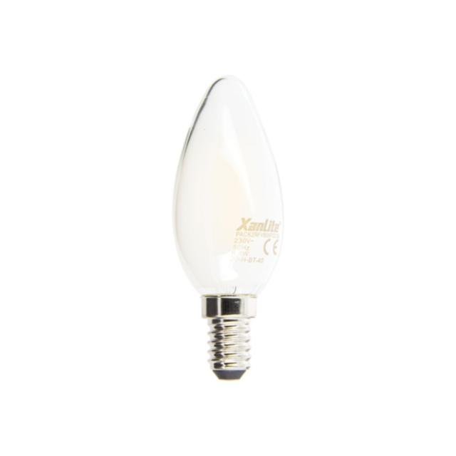 2 Ampoules Filament LED Flamme Opaque E14 806lm 60W 2700K Blanc chaud