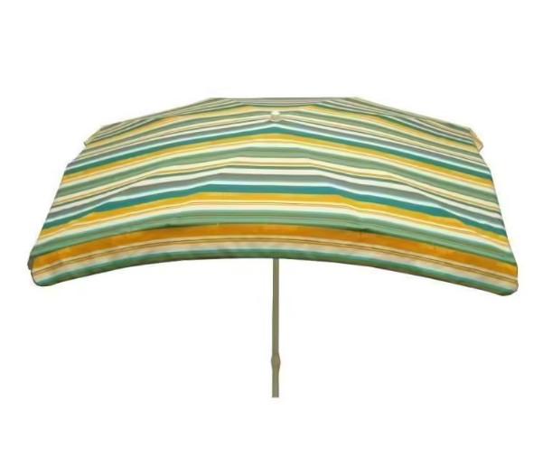 Parasol rectangle 200x140cm rayures natura