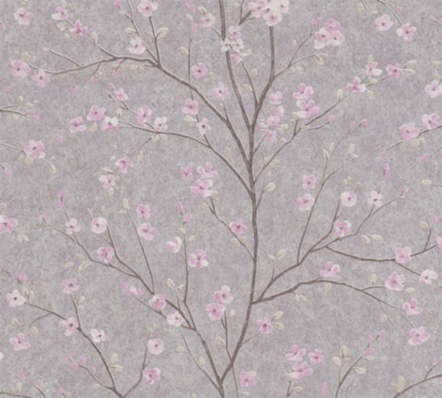Papier Peint Vynil Expansé Intissé Japanese Blooming Brume 10x0,53m