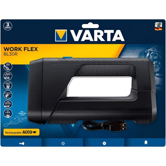 LAMPE TORCHE VARTA WORK FLEX BL30R