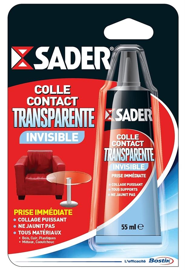 colle contact transparente - SADER