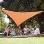 voile d''ombrage complète triangulaire 3.60m - serenity terra cotta - JARDILINE