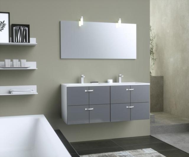 Meuble Salle de bain Spirit 120x46x52cm (sans façade)