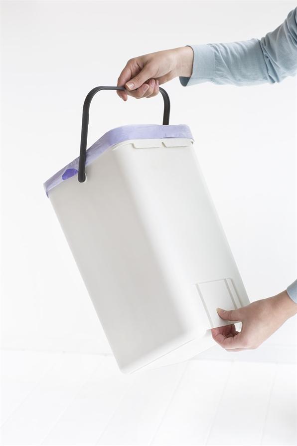Poubelle Cuisine Sort&Go 12L Blanc - BRABANTIA 