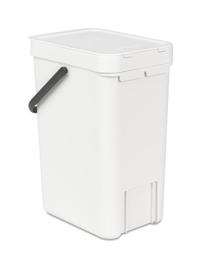 Poubelle Cuisine Sort&Go 12L Blanc - BRABANTIA 