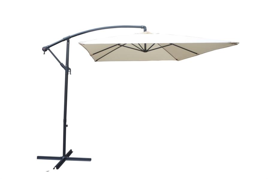 Parasol déporté Alto 3x2m écru - INVENTIV