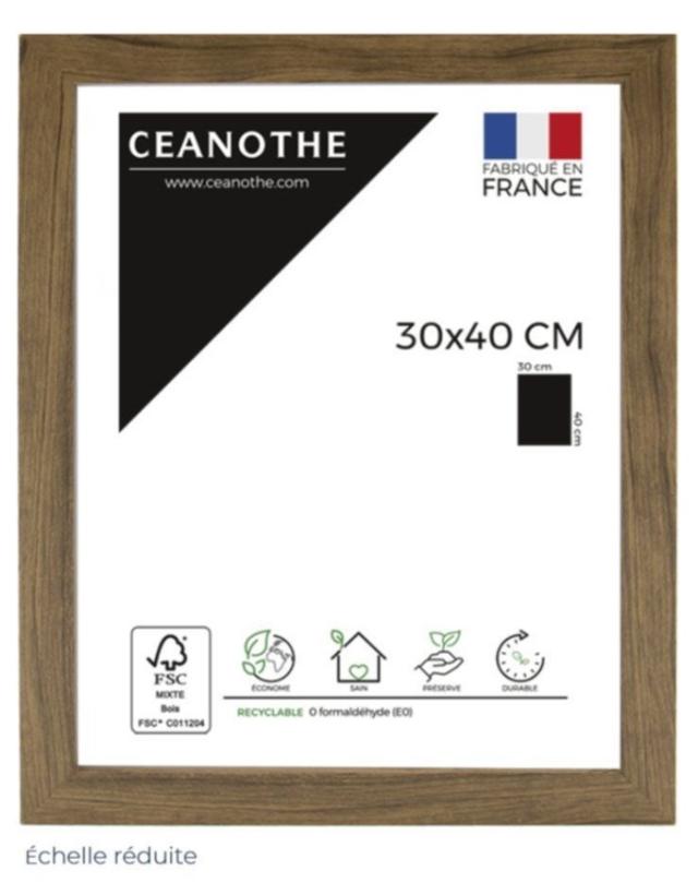 Cadre 30x40 precious noyer