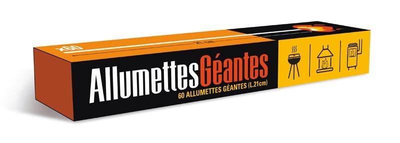 Boite de 60 Allumettes longues 28 cm - COOK''IN GARDEN