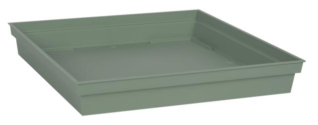 Soucoupe carré Toscane 32,6 cm vert laurier - EDA