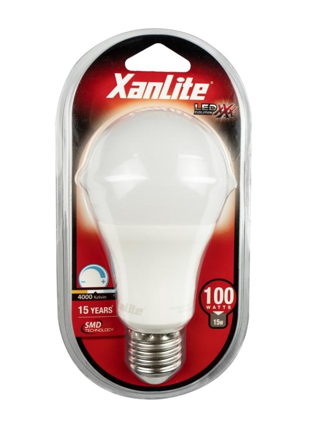 Ampoule LED SMD Blanc E27 1521lm 11,8W Blanc neutre - XANLITE