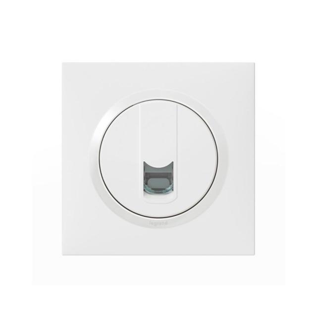 Prise encastrée rj45 cat6 dooxie one 16a blanc sor