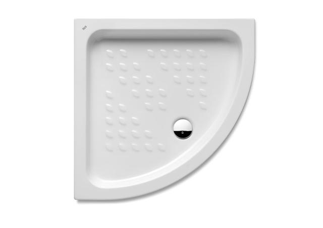 Receveur de Douche en Porcelaine Ovale Blanc - 90X90x10 cm