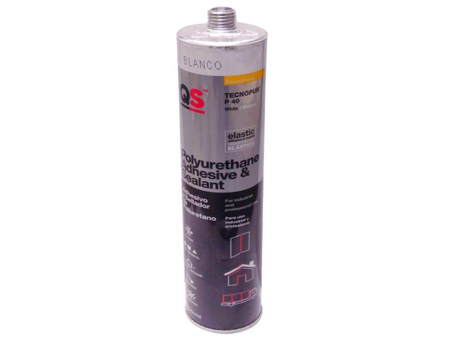 Mastic polyureth.blanc 300mlqs tecnopur p40