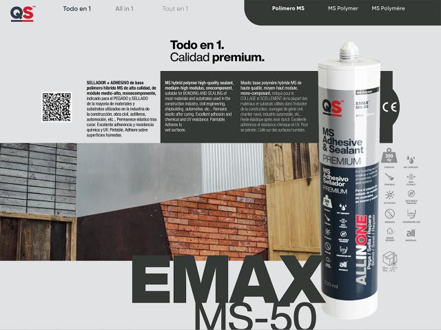 POLYMERE 290ML MS GRIS EMAX MS-50