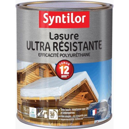 Lasure ultra résistante 12 ans 1L blanc