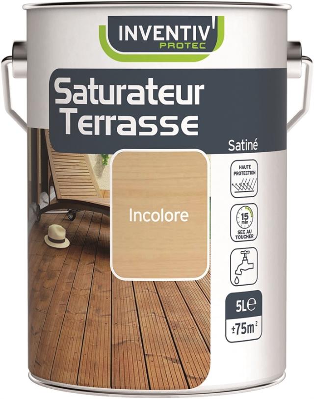 saturateur terrasse bois 5l - incolore - INVENTIV''