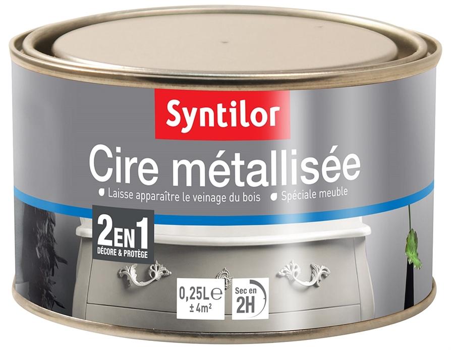 cire métallisée 0.25l blanche