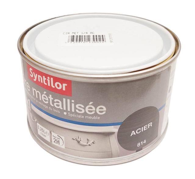 Cire metallisee 0,25l acier