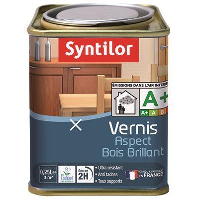 vernis aspect bois brillant incolore 0.25l - SYNTILOR