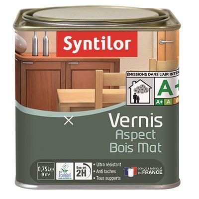 vernis aspect bois mat incolore 0.75l - SYNTILOR