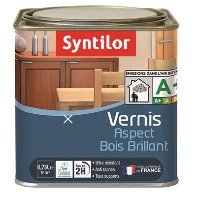 vernis aspect bois brillant incolore 0.75l - SYNTILOR