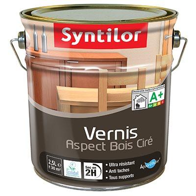 vernis aspect bois cire incolore 2.5l - SYNTILOR