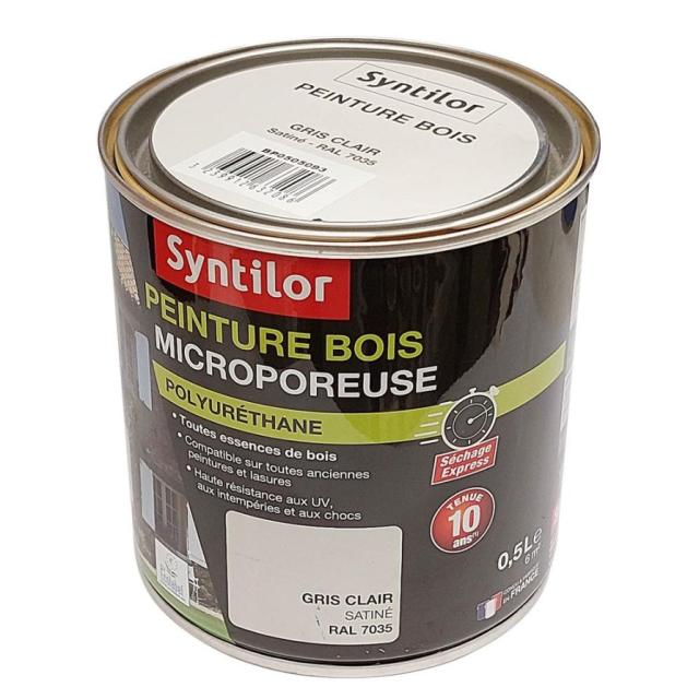 Peinture bois ultra protect. 0,5l gris clair