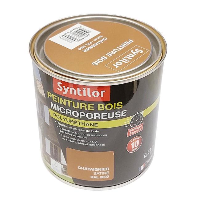 PEINTURE BOIS ULTRA PROT. 0,5L CHATAIGNER