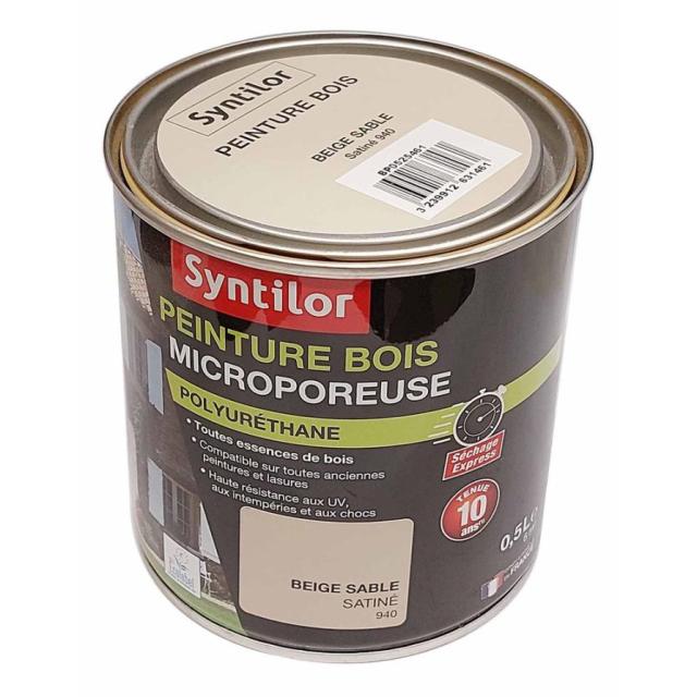 Peinture bois ultra prot. 0,5l beige sable