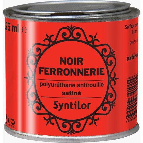 Peinture ferronnerie 375ml noir satiné