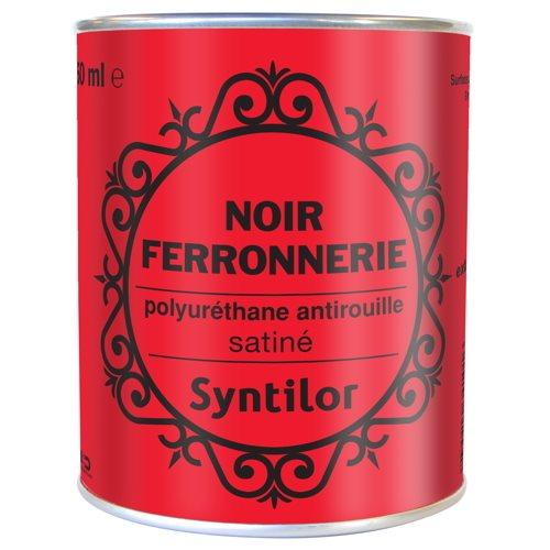 Peinture ferronnerie 750ml noir satiné