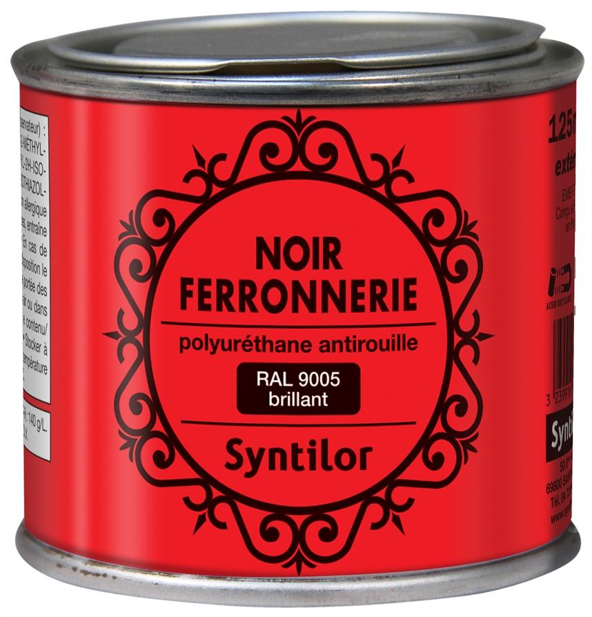 Peinture ferronnerie 125ml noir brillant