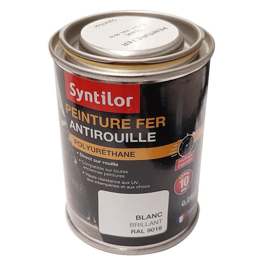 Peinture fer ultra prot.0,25l blanc brillant