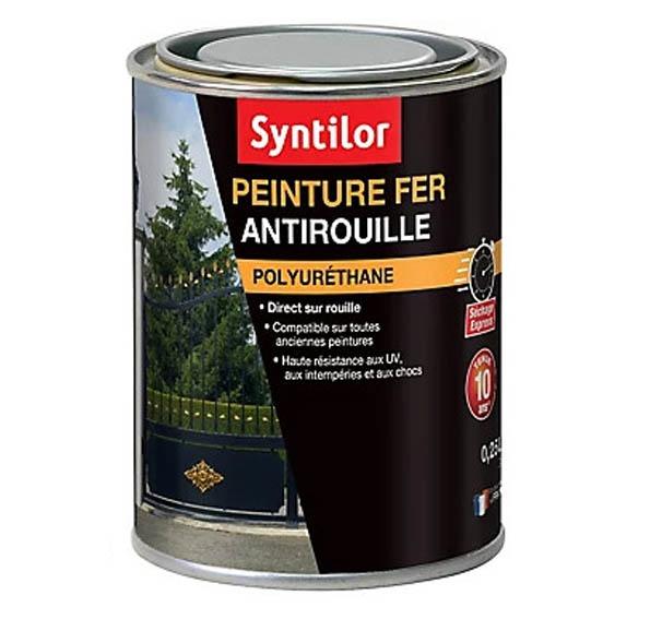 Peinture fer ultra prot.0,25l noir satine