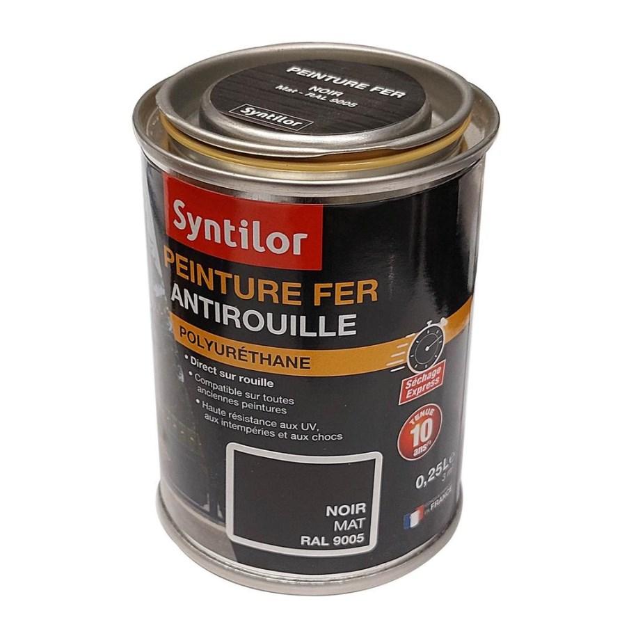 Peinture fer ultra prot.0,25l noir mat