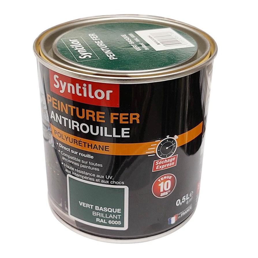 Peinture fer ultra prot.0,5l vert basque bril