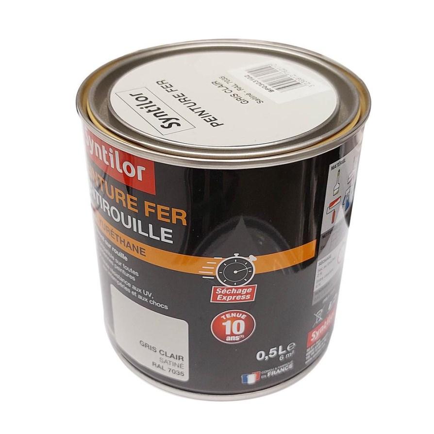 Peinture fer ultra prot.0,5l gris clair