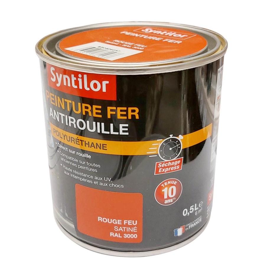 Peinture fer ultra prot.0,5l rge feu sat 3000