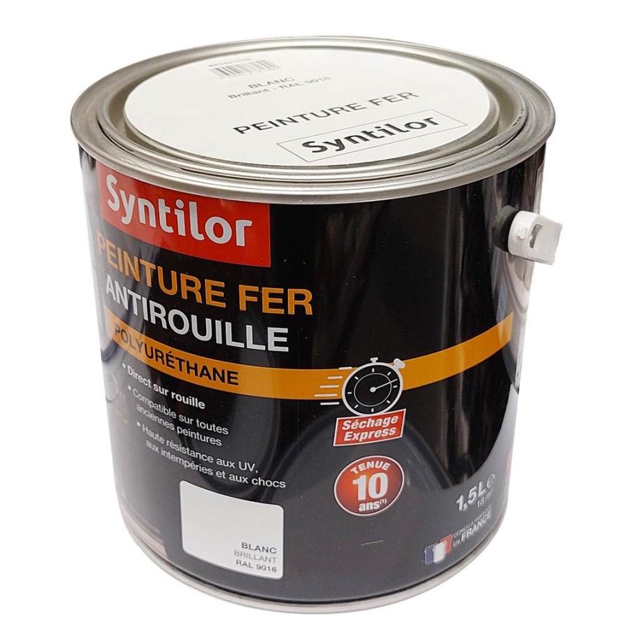 Peinture fer ultra prot.1,5l blanc brillant