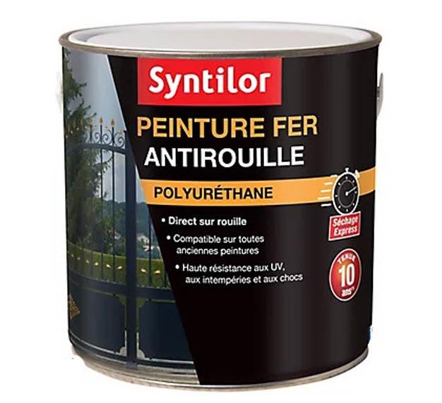 Peinture fer ultra prot.1,5l noir satine