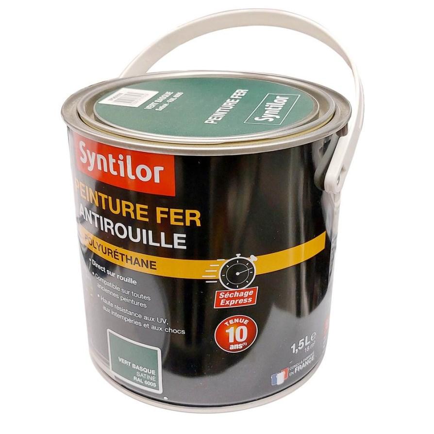 Peinture fer ultra prot.1,5l vert basque