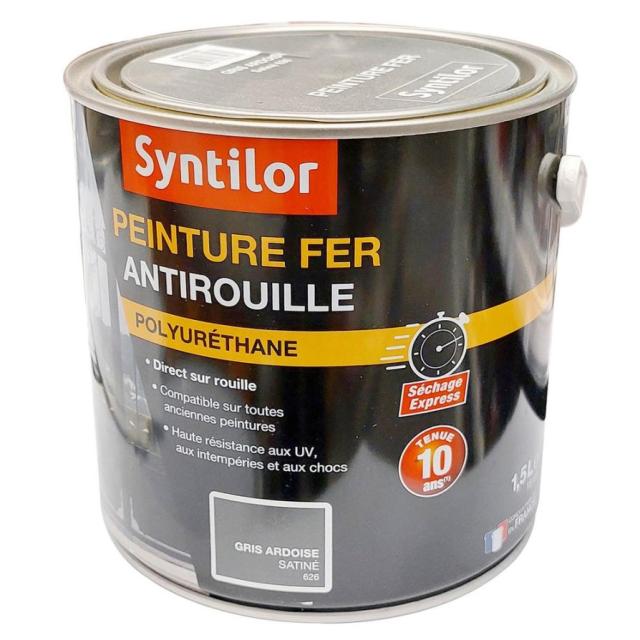 Peinture fer ultra prot.1,5l gris ardoise