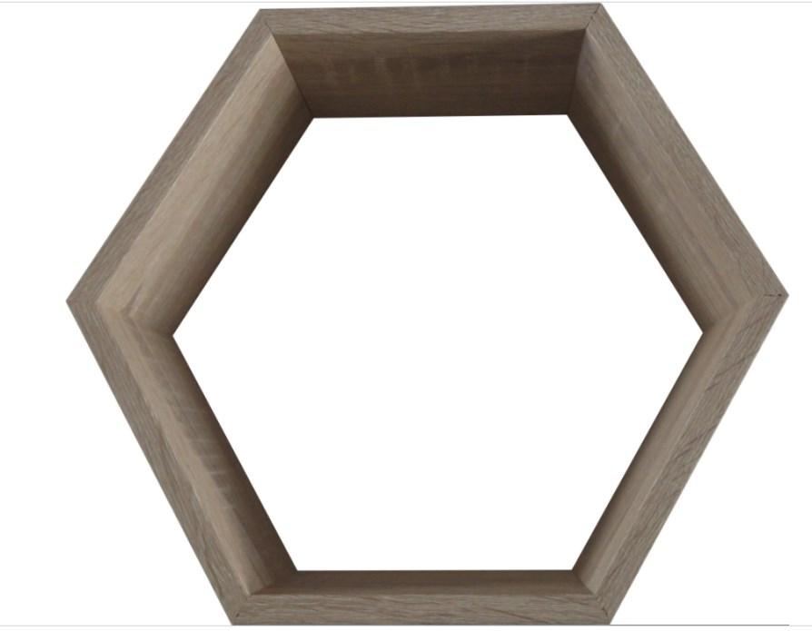 ETAGERE HEXAGONAL DSX CHENE